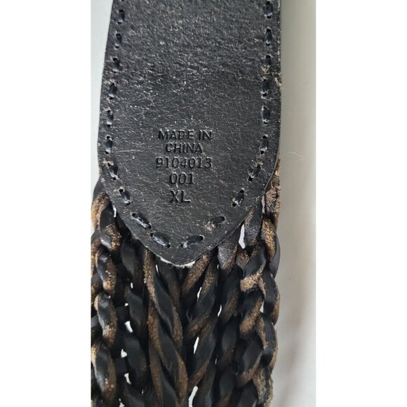 Ralph Lauren Double RL Braided Vintage Boho Leather Belt - Picture 8 of 10